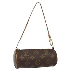 LOUIS VUITTON Monogram Papillon Pouch LV Auth BA7945